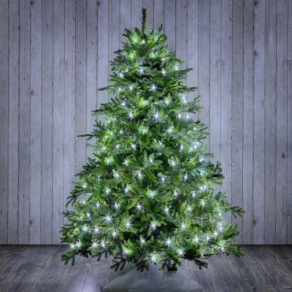 Mantello A Rete Di Luci Per Albero Di Natale Da 180cm A 210cm 198 Led