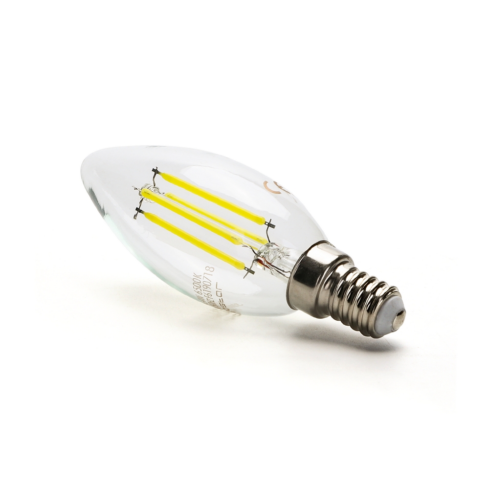 Lampadine LED E14 5,5w 3000k Calda altissima qualità Candela Oliva STI