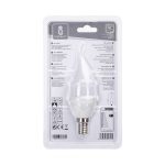 Lampadina Led E14 CL37 a colpo di vento 6W Bianco freddo 6400K Aigostar 