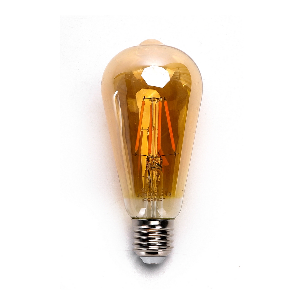 Lampadina a filamento vintage a LED con attacco e27 decorativa rossa -  Cablematic