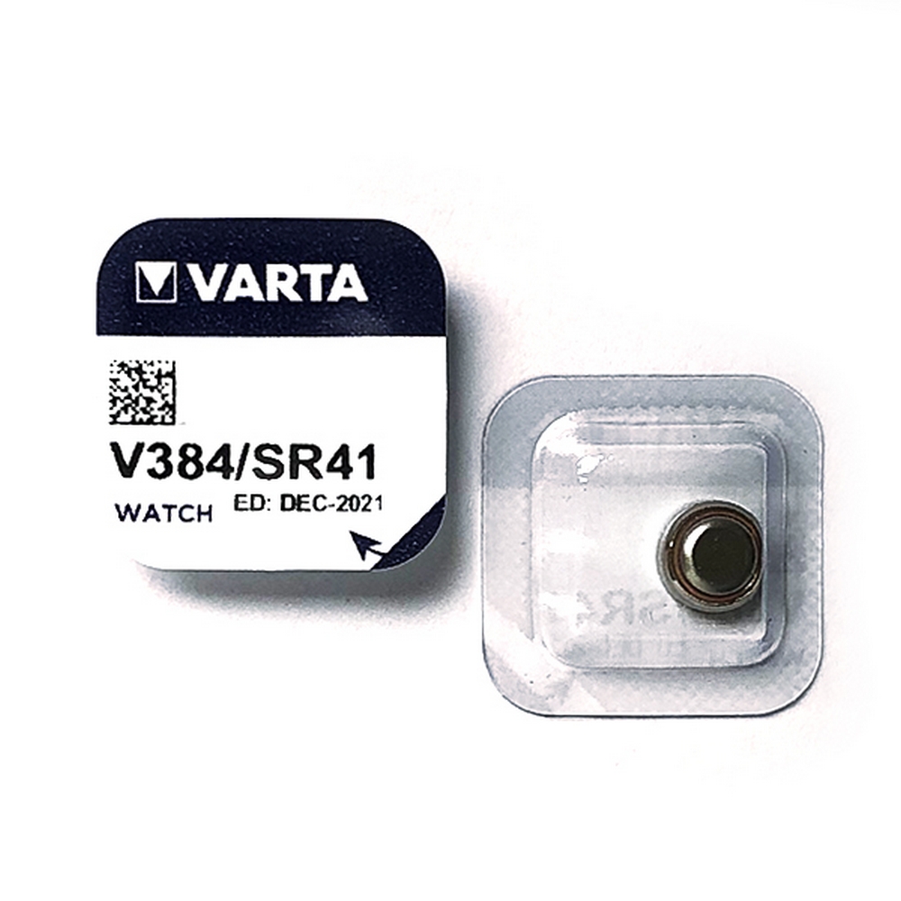 Batteria bottone Varta 1,55V V384 Ossido d'Argento confezione da 1 pila 