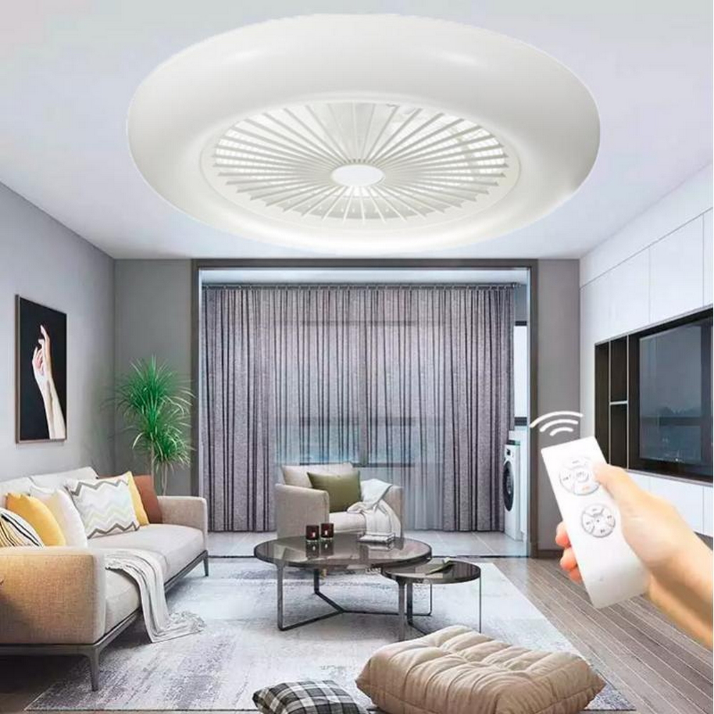 Lampadario Ventilatore da soffitto Aero 40W illuminazione Led regolabile con  telecomando LEDme 