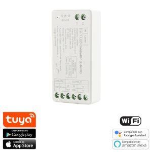 Foto principale Controller Smart Tuya WiFi Dimmer striscia Led Monocolore + CCT 12-24V M LEDME