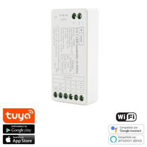 Foto principale Controller Smart Tuya WiFi Dimmer striscia Led RGB + CCT 12-24V M LEDME