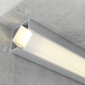 Foto principale Profilo Led angolare Kopep per strisce Led 12-24V a superfice 2 metri in alluminio M LEDME