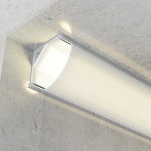 Foto principale Profilo Led angolare L Small per strisce Led 12-24V a superfice 2 metri in alluminio M LEDME