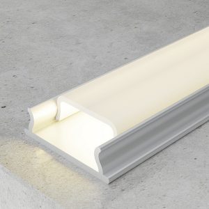 Foto principale Profilo Led piatto Flexible per strisce Led 12-24V a superfice 2 metri in alluminio M LEDME