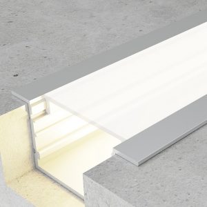 Foto principale Profilo Led piatto U Hev per strisce Led 12-24V da incasso 2 metri in alluminio M LEDME