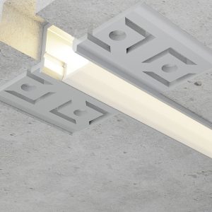 Foto principale Profilo Led piatto U Jut per strisce Led 12-24V da incasso 2 metri in alluminio M LEDME