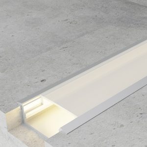 Foto principale Profilo Led piatto U Long per strisce Led 12-24V da incasso 2 metri in alluminio M LEDME