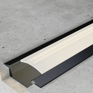 Foto principale Profilo Led piatto U Sub Nero laccato per strisce Led 12-24V da incasso 2 metri in alluminio M LEDME