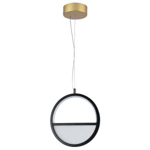 Foto principale Lampadario Led da soffitto Drawn Nero 13,5W Bianco caldo 2700K Aigostar