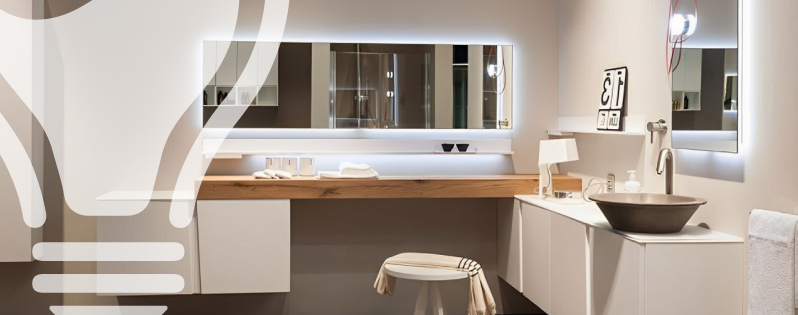 altezza ideale del punto luce per lo specchio in bagno: guida