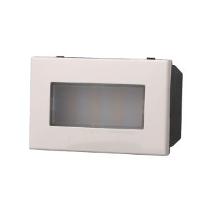 Foto principale Segnapasso Led 3 moduli 2,4W da incasso per scatola 503 bianco IP20 Bianco caldo 3000K compatibile anche con BTicino Axolute