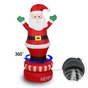 Foto principale Babbo Natale gonfiabile 2,4 metri con base girevole 360 gradi Wisdom