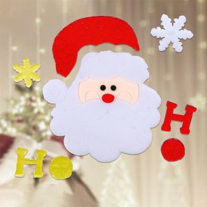 Foto principale Stickers Gel Babbo Natale OH OH OH adesivo di Natale per finestre Wisdom