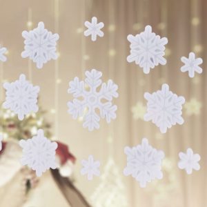 Foto principale Stickers Gel Fiocchi di neve adesivo di Natale per finestre Wisdom